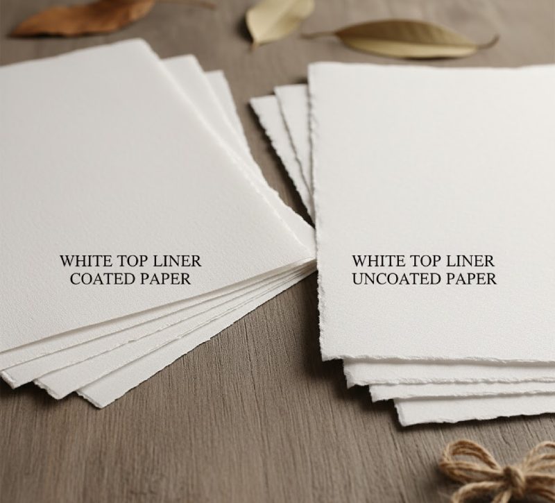 White top liner coated and uncoated